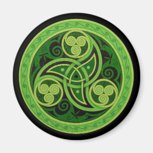 Aimant de design céleste vert