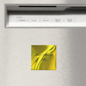 Aimant de design jaune lisse (In Situ (Lave-vaisselle))