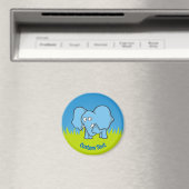 aimant de dessin animé éléphant bleu (In Situ (Lave-vaisselle))