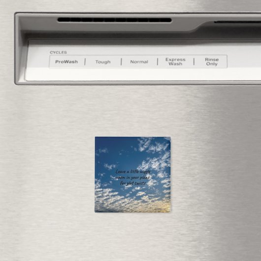 Aimant de devis mignon avec Skyscape (In Situ (Lave-vaisselle))