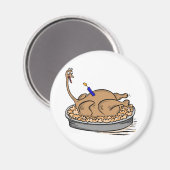 aimant de dinde d'anniversaire (Recto/Verso)