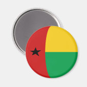 Aimant de drapeau de Fisheye en Guinée-Bissau (Recto/Verso)