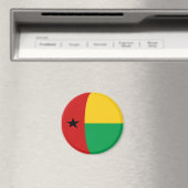 Aimant de drapeau de Fisheye en Guinée-Bissau (In Situ (Lave-vaisselle))