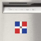 Aimant de drapeau de la République dominicaine (In Situ (Lave-vaisselle))