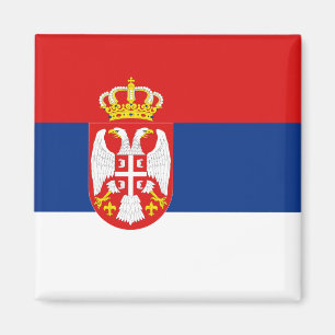 Aimant de drapeau de la Serbie