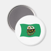 Aimant de drapeau de la tribu Kutenai (Recto/Verso)