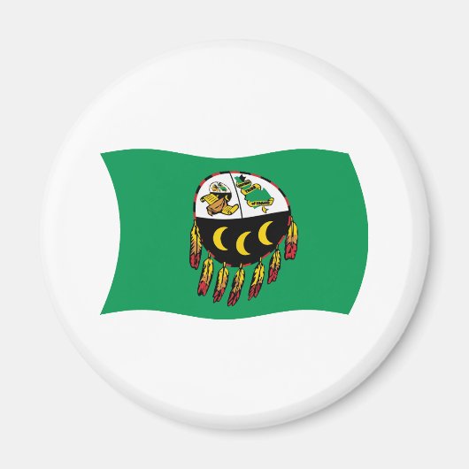 Aimant de drapeau de la tribu Kutenai (Devant)