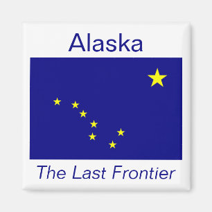 Aimant de drapeau de l'Alaska