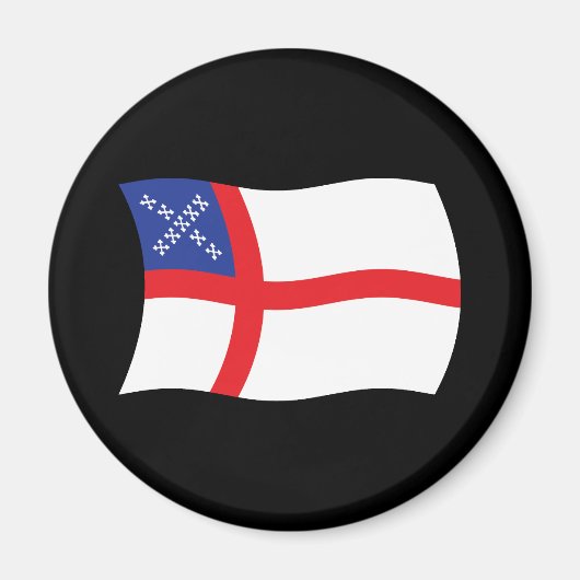 Aimant de drapeau de l'Église épiscopale des États (Devant)