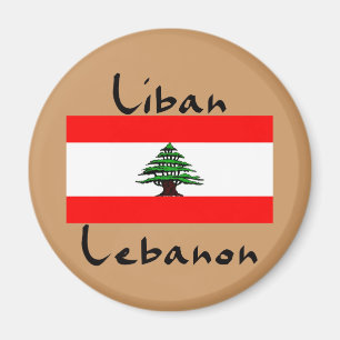 Aimant de drapeau de Liban Liban