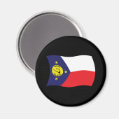 Aimant de drapeau de l'île de Wake (Recto/Verso)