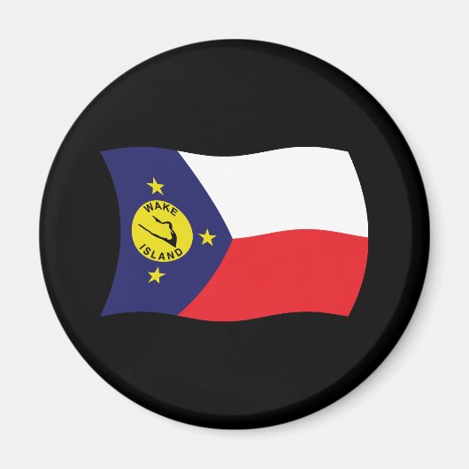Aimant de drapeau de l'île de Wake (Devant)