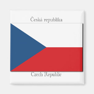 Aimant de drapeau de République Tchèque