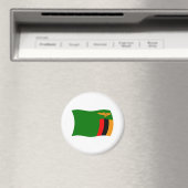 Aimant de drapeau de Zambie (In Situ (Lave-vaisselle))