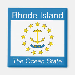 Aimant de drapeau d'Île de Rhode