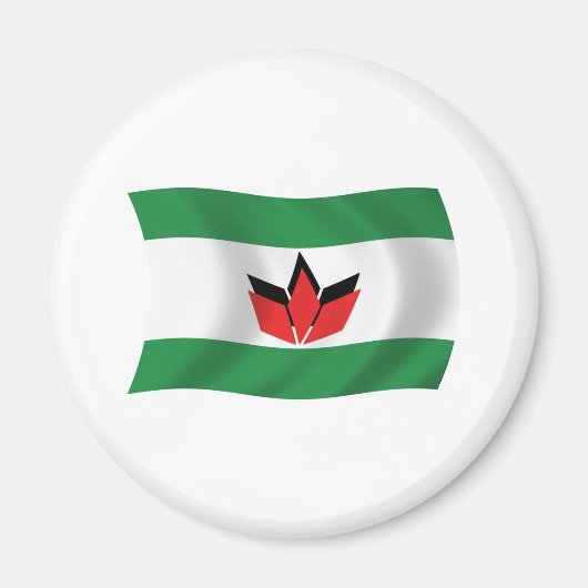 Aimant de drapeau du peuple hongrois (Devant)