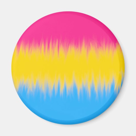 Aimant de drapeau pansexuel (Devant)