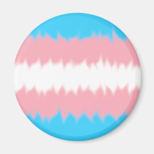 Aimant de drapeau trans (Devant)