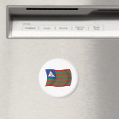 Aimant de drapeau tribal Bubi (In Situ (Lave-vaisselle))