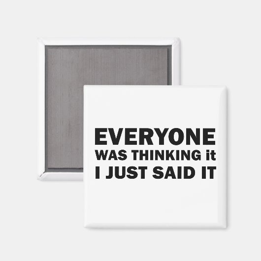 Aimant de drôles sarcastiques (Recto/Verso)