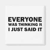 Aimant de drôles sarcastiques (Devant)