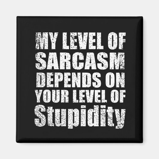 Aimant de drôles sarcastiques (Devant)