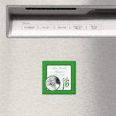 Aimant de Faire-part vert {TBA} 2 po x 2 po doux 1 (In Situ (Lave-vaisselle))