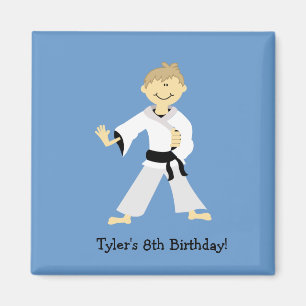 Aimant de faveur d'anniversaire de Blackbelt de