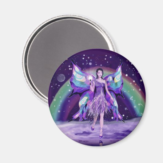 Aimant de fée de pluie violette (Recto/Verso)