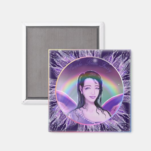 Aimant de fée de pluie violette (Recto/Verso)