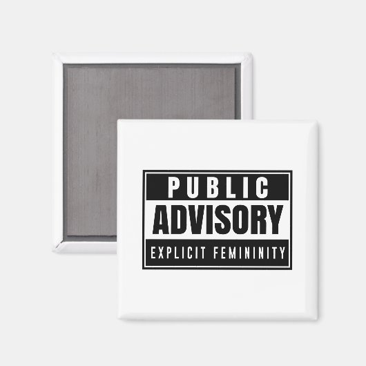 Aimant de féminité explicite (Recto/Verso)