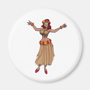 Aimant de fille de danse polynésienne