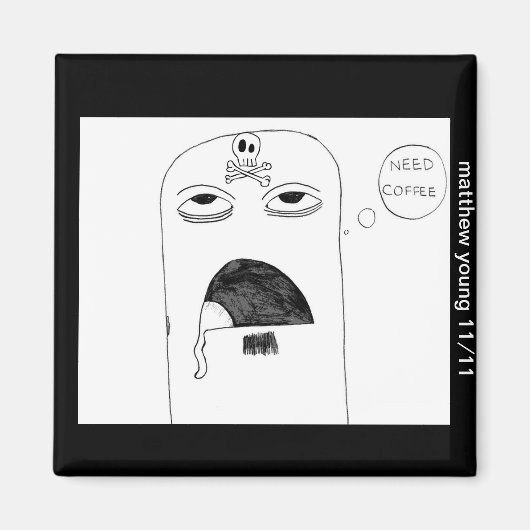 Aimant de fixation du café (Devant)