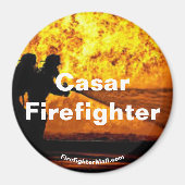 Aimant de flamme Casar Firefighter (Devant)