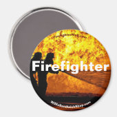 Aimant de flamme de pompier (Recto/Verso)