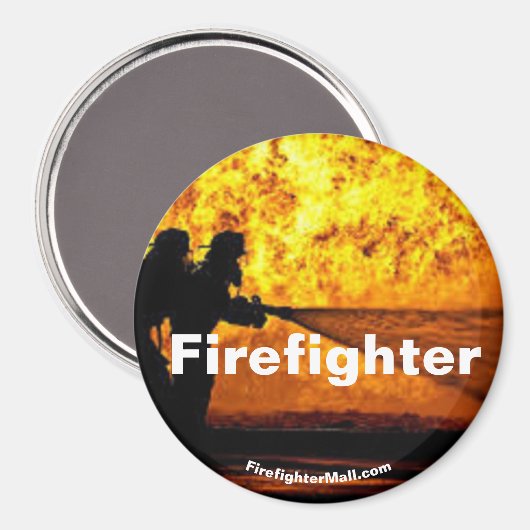 Aimant de flamme de pompier (Recto/Verso)