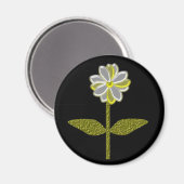 Aimant de fleur de marais brillant (Recto/Verso)