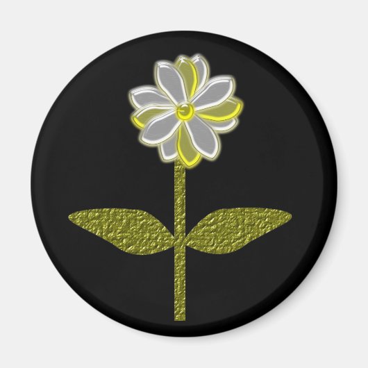 Aimant de fleur de marais brillant (Devant)