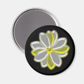 Aimant de fleur de marais brillant (Recto/Verso)