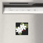 Aimant de fleurs tiare tahitienne (In Situ (Lave-vaisselle))