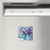 Aimant de fleurs violettes (In Situ (Lave-vaisselle))