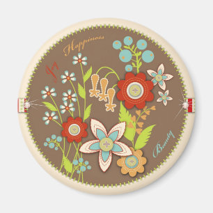 Aimant de floraison d'anniversaire