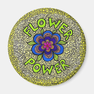 Aimant de flower power