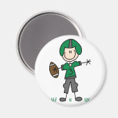 Aimant de football sportif (Recto/Verso)