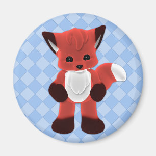 Aimant de Fox Toon de caresse