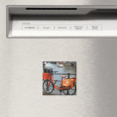 Aimant de frigo à bicyclette orange Holland (In Situ (Lave-vaisselle))