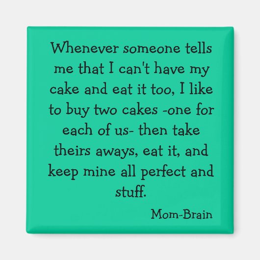 Aimant de gâteau (Devant)