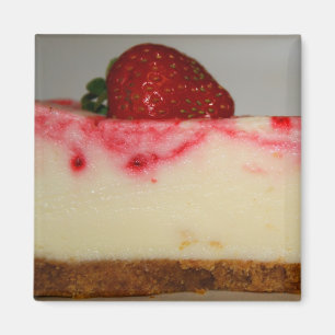 Aimant de gâteau au fromage de fraise