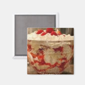 Aimant de gâteau aux fraises (Recto/Verso)