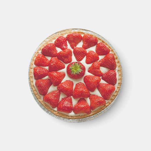Aimant de gâteau aux fraises (Devant)